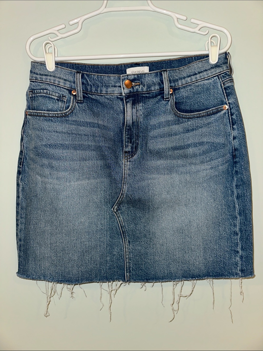 Evereve Denim Mini Skirt